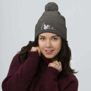 Gorro con pompón "Love"
